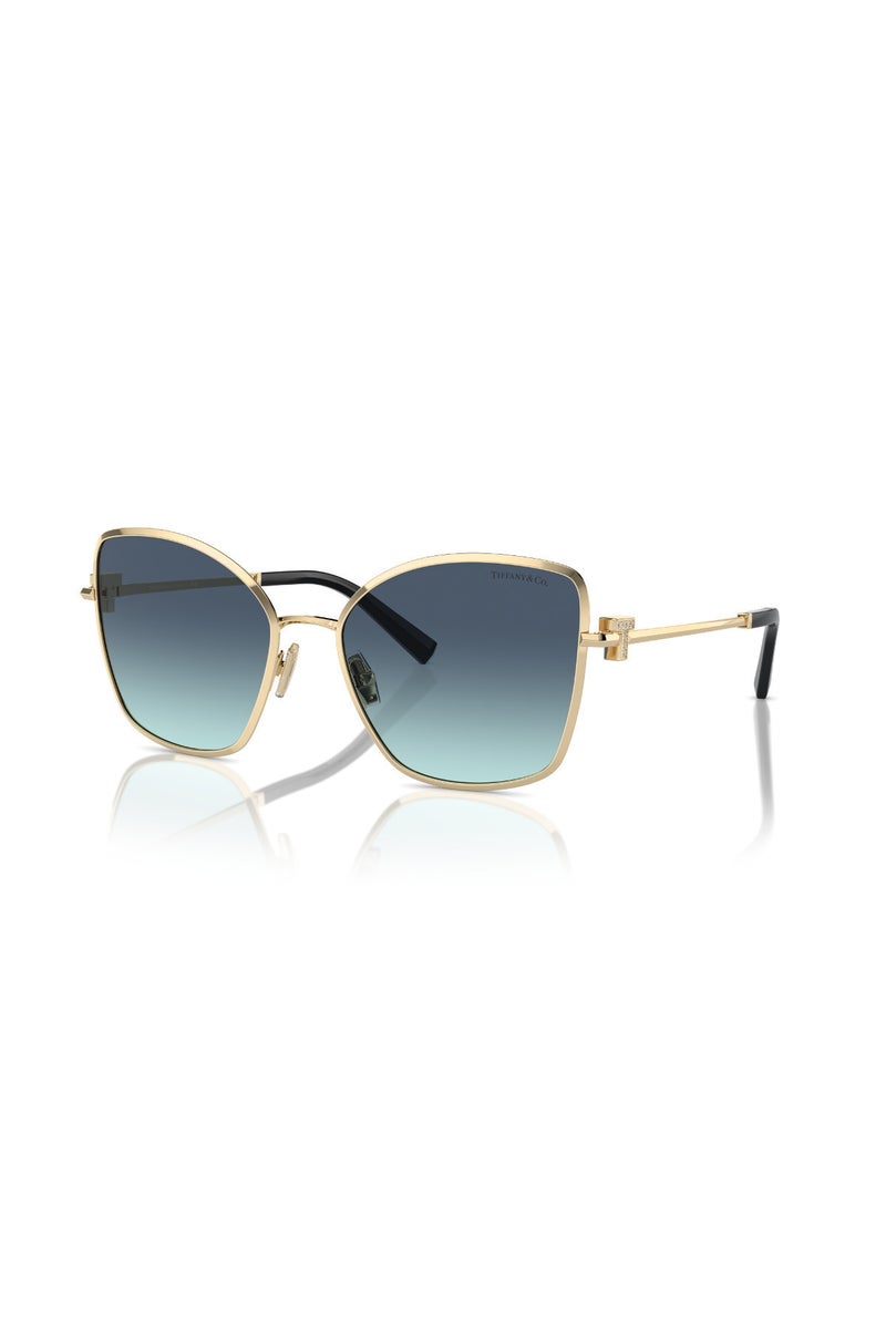 Tiffany Women's Butterfly Sunglasses - Pale Gold - 58mm Lens - Image 1